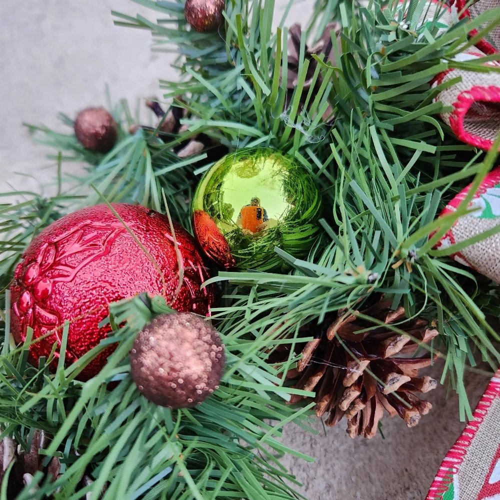 Handmade Christmas Mouse Wreath